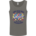 Dont Speak Much Autism Autistic Mens Vest Tank Top Charcoal