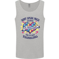 Dont Speak Much Autism Autistic Mens Vest Tank Top Sports Grey