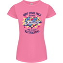 Dont Speak Much Autism Autistic Womens Petite Cut T-Shirt Azalea