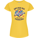 Dont Speak Much Autism Autistic Womens Petite Cut T-Shirt Yellow