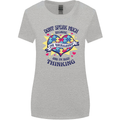 Dont Speak Much Autism Autistic Womens Wider Cut T-Shirt Sports Grey
