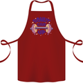 Donut Give Up Funny Gym Bodybuilding Cotton Apron 100% Organic Maroon