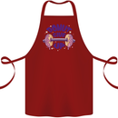 Donut Give Up Funny Gym Bodybuilding Cotton Apron 100% Organic Maroon