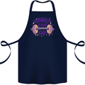 Donut Give Up Funny Gym Bodybuilding Cotton Apron 100% Organic Navy Blue