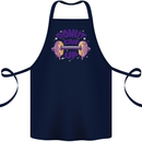 Donut Give Up Funny Gym Bodybuilding Cotton Apron 100% Organic Navy Blue