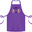 Donut Give Up Funny Gym Bodybuilding Cotton Apron 100% Organic Purple