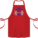 Donut Give Up Funny Gym Bodybuilding Cotton Apron 100% Organic Red