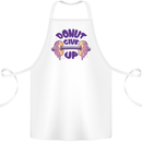 Donut Give Up Funny Gym Bodybuilding Cotton Apron 100% Organic White