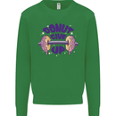 Donut Give Up Funny Gym Bodybuilding Kids Sweatshirt Jumper Irish Green