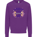 Donut Give Up Funny Gym Bodybuilding Kids Sweatshirt Jumper Purple
