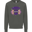 Donut Give Up Funny Gym Bodybuilding Kids Sweatshirt Jumper Storm Grey
