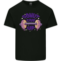 Donut Give Up Funny Gym Bodybuilding Kids T-Shirt Childrens Black