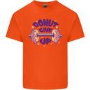 Donut Give Up Funny Gym Bodybuilding Kids T-Shirt Childrens Orange