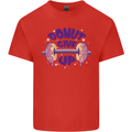 Donut Give Up Funny Gym Bodybuilding Kids T-Shirt Childrens Red