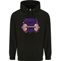 Donut Give Up Funny Gym Bodybuilding Mens 80% Cotton Hoodie Black