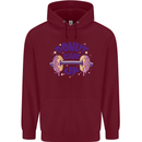 Donut Give Up Funny Gym Bodybuilding Mens 80% Cotton Hoodie Maroon