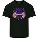 Donut Give Up Funny Gym Bodybuilding Mens Cotton T-Shirt Tee Top Black