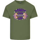 Donut Give Up Funny Gym Bodybuilding Mens Cotton T-Shirt Tee Top Military Green