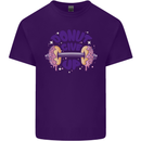 Donut Give Up Funny Gym Bodybuilding Mens Cotton T-Shirt Tee Top Purple