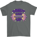Donut Give Up Funny Gym Bodybuilding Mens T-Shirt 100% Cotton Charcoal