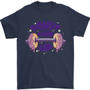 Donut Give Up Funny Gym Bodybuilding Mens T-Shirt 100% Cotton Navy Blue