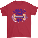 Donut Give Up Funny Gym Bodybuilding Mens T-Shirt 100% Cotton Red