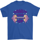 Donut Give Up Funny Gym Bodybuilding Mens T-Shirt 100% Cotton Royal Blue
