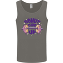 Donut Give Up Funny Gym Bodybuilding Mens Vest Tank Top Charcoal