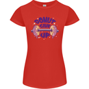 Donut Give Up Funny Gym Bodybuilding Womens Petite Cut T-Shirt Red