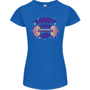 Donut Give Up Funny Gym Bodybuilding Womens Petite Cut T-Shirt Royal Blue