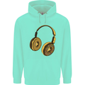 Donut Headphones Music DJ DJing Funny Childrens Kids Hoodie Peppermint