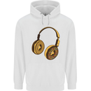 Donut Headphones Music DJ DJing Funny Childrens Kids Hoodie White