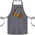 Donut Headphones Music DJ DJing Funny Cotton Apron 100% Organic Steel