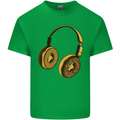 Donut Headphones Music DJ DJing Funny Mens Cotton T-Shirt Tee Top Irish Green
