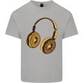 Donut Headphones Music DJ DJing Funny Mens Cotton T-Shirt Tee Top Sports Grey