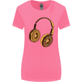 Donut Headphones Music DJ DJing Funny Womens Wider Cut T-Shirt Azalea
