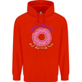 Donut Stress Funny Don't Stress Yoga Joke Childrens Kids Hoodie Bright Red