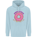 Donut Stress Funny Don't Stress Yoga Joke Childrens Kids Hoodie Light Blue