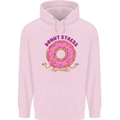Donut Stress Funny Don't Stress Yoga Joke Childrens Kids Hoodie Light Pink