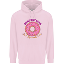 Donut Stress Funny Don't Stress Yoga Joke Childrens Kids Hoodie Light Pink