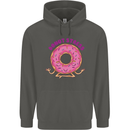 Donut Stress Funny Don't Stress Yoga Joke Childrens Kids Hoodie Storm Grey