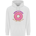 Donut Stress Funny Don't Stress Yoga Joke Childrens Kids Hoodie White