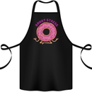 Donut Stress Funny Don't Stress Yoga Joke Cotton Apron 100% Organic Black