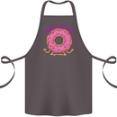 Donut Stress Funny Don't Stress Yoga Joke Cotton Apron 100% Organic Dark Grey