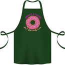 Donut Stress Funny Don't Stress Yoga Joke Cotton Apron 100% Organic Forest Green
