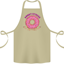 Donut Stress Funny Don't Stress Yoga Joke Cotton Apron 100% Organic Khaki
