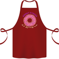 Donut Stress Funny Don't Stress Yoga Joke Cotton Apron 100% Organic Maroon