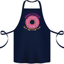 Donut Stress Funny Don't Stress Yoga Joke Cotton Apron 100% Organic Navy Blue