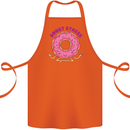 Donut Stress Funny Don't Stress Yoga Joke Cotton Apron 100% Organic Orange