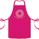 Donut Stress Funny Don't Stress Yoga Joke Cotton Apron 100% Organic Pink
